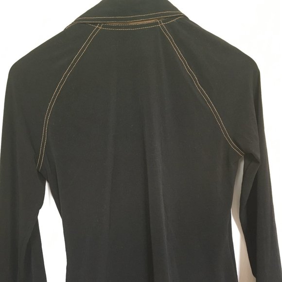 Anne Klein wrap top - black - Picture 4 of 7